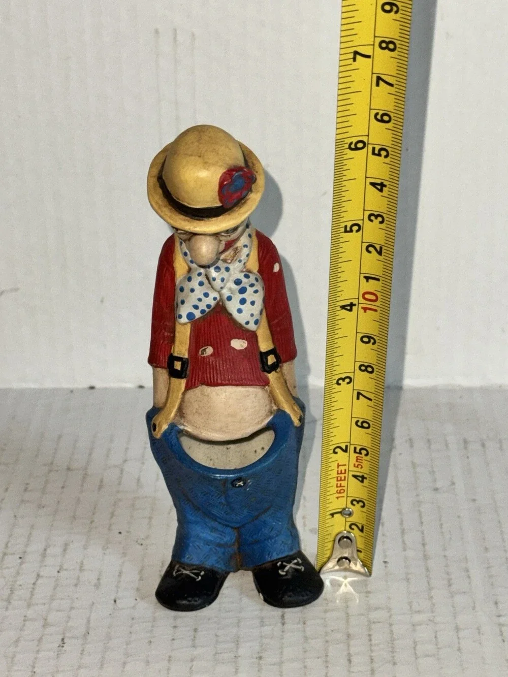 Vintage Ceramic Sad Clown Planter Vase 6” Figural Cactus Planter Mid Century